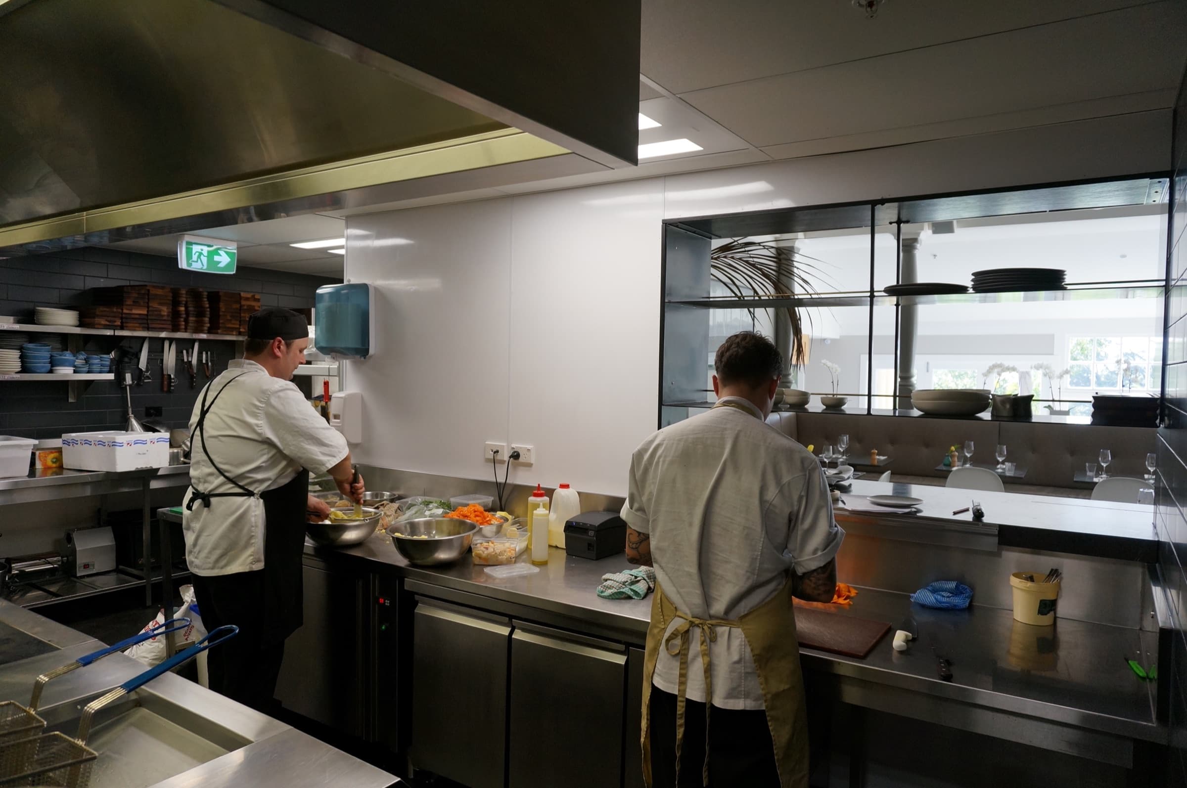 Hydrapanel sheet being fixed with construction adhesive